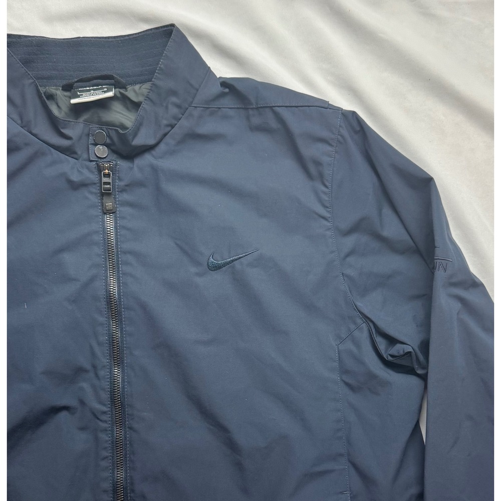 Nike Golf Mens Navy Blue Full Zip Golf Jacket Quail Run Logo Large - Picture 3 of 14